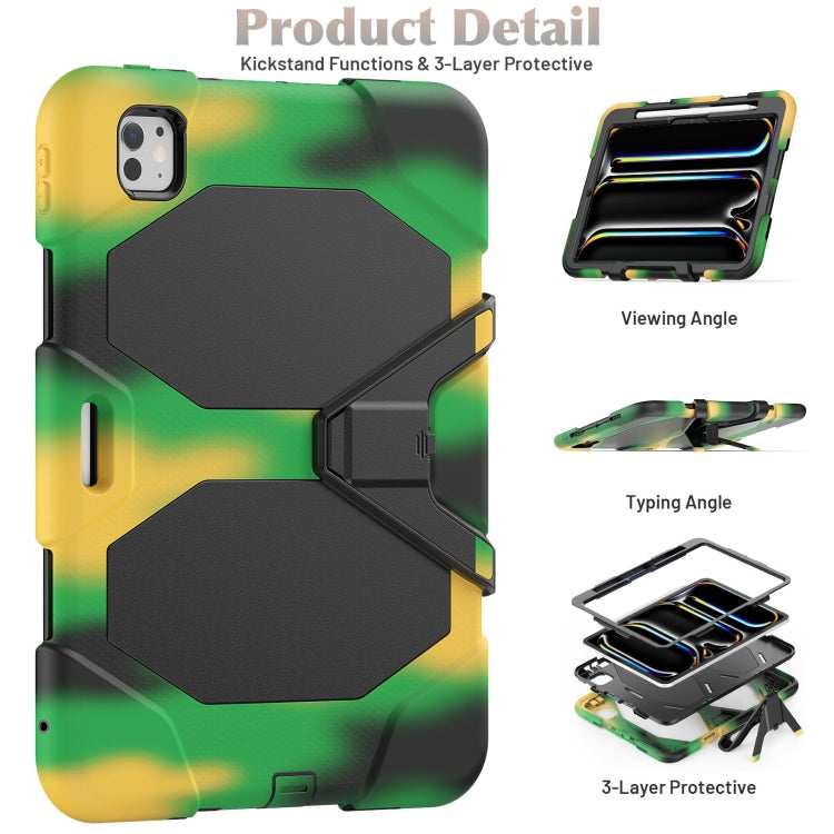 For iPad Pro 11 2025 / 2024 Colorful Silicone Heavy Duty Hybrid PC Tablet Case