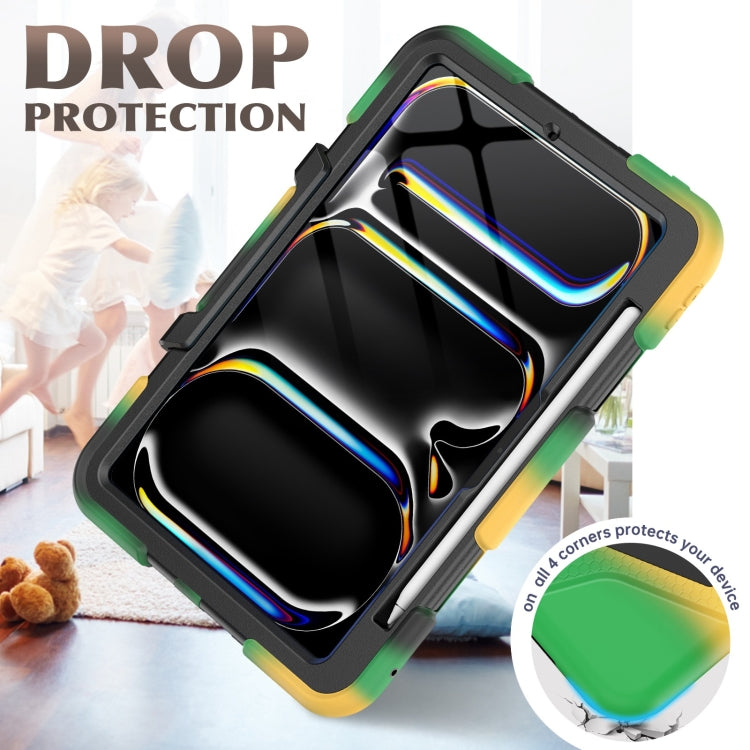 For iPad Pro 11 2025 / 2024 Colorful Silicone Heavy Duty Hybrid PC Tablet Case