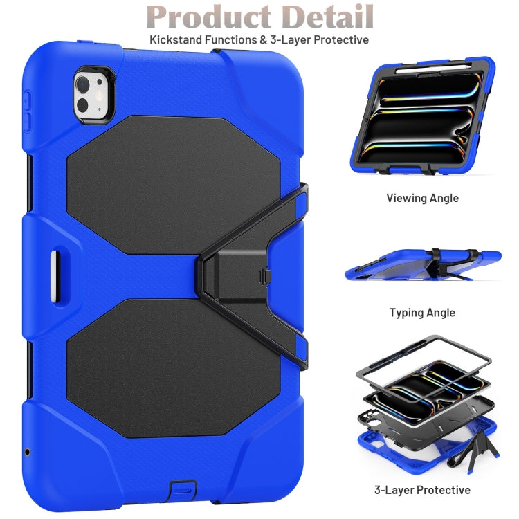 For iPad Pro 11 2025 / 2024 Colorful Silicone Heavy Duty Hybrid PC Tablet Case