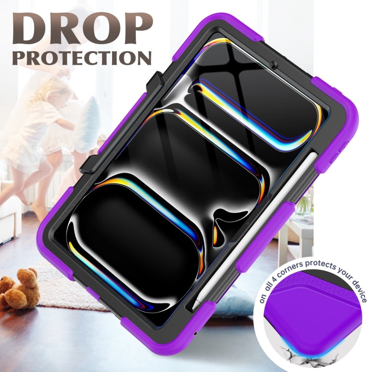 For iPad Pro 11 2025 / 2024 Colorful Silicone Heavy Duty Hybrid PC Tablet Case