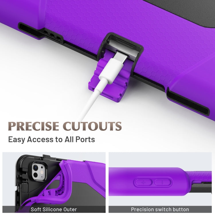 For iPad Pro 11 2025 / 2024 Colorful Silicone Heavy Duty Hybrid PC Tablet Case