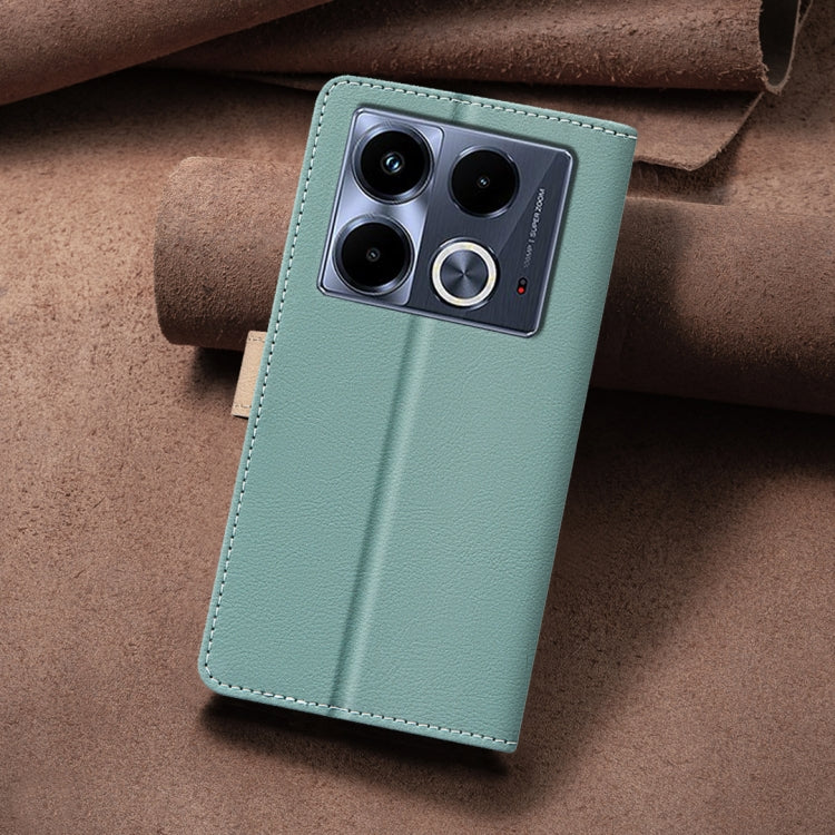 For Infinix Note 40 4G Color Matching RFID Anti-theft Leather Phone Case