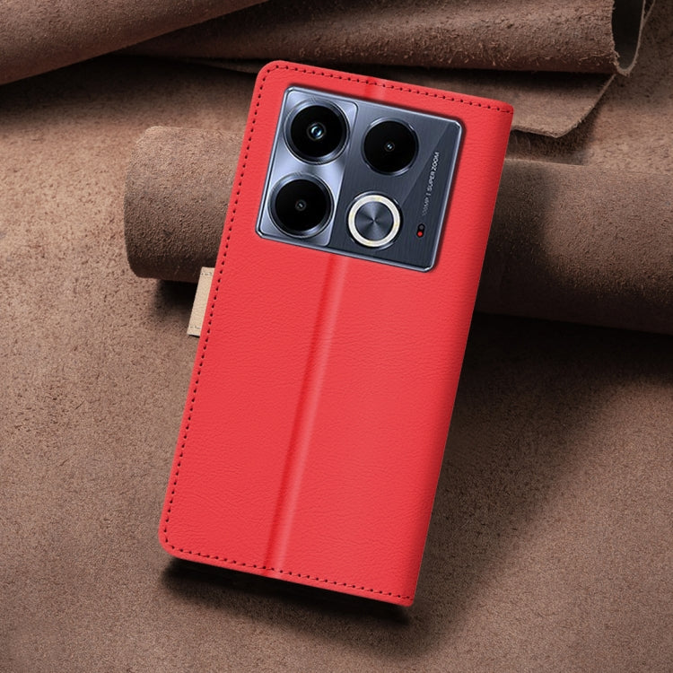For Infinix Note 40 4G Color Matching RFID Anti-theft Leather Phone Case