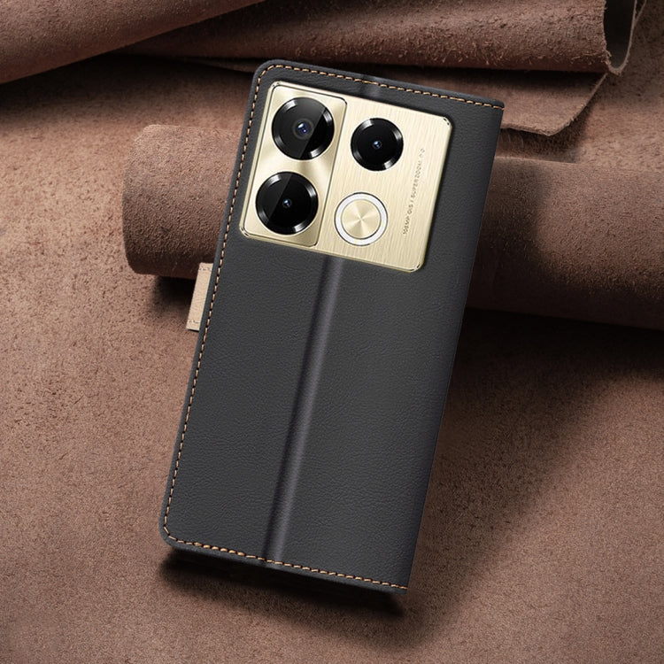 For Infinix Note 40 Pro 5G / 4G / 40 Pro+ Color Matching RFID Anti-theft Leather Phone Case