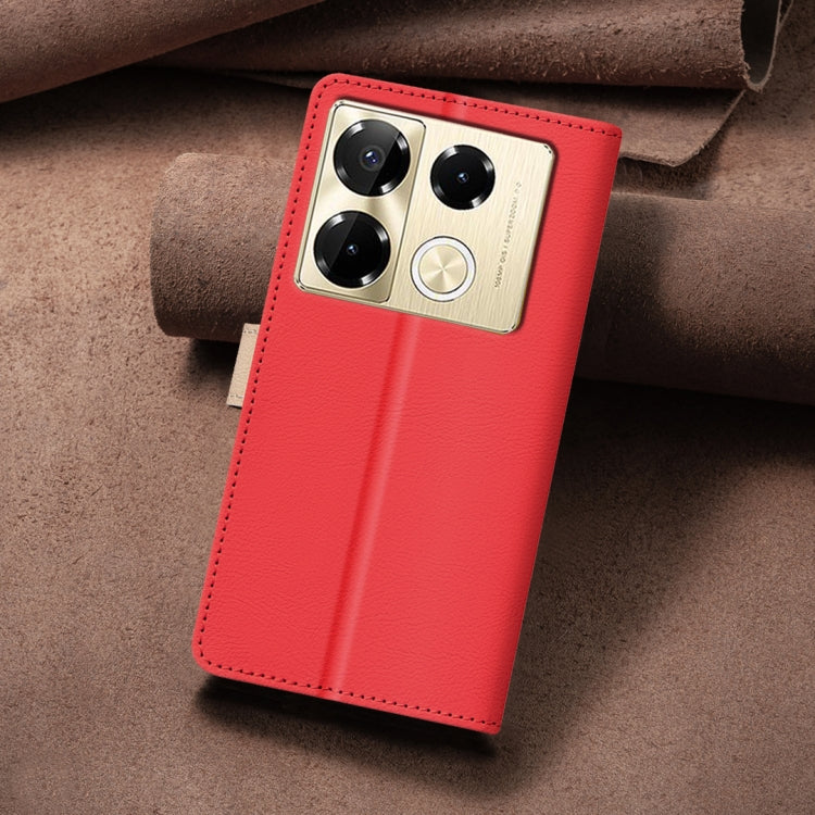 For Infinix Note 40 Pro 5G / 4G / 40 Pro+ Color Matching RFID Anti-theft Leather Phone Case