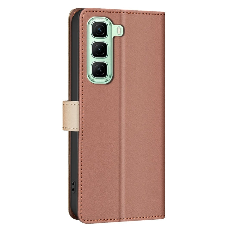 For Infinix Hot 50 5G Color Matching RFID Anti-theft Leather Phone Case