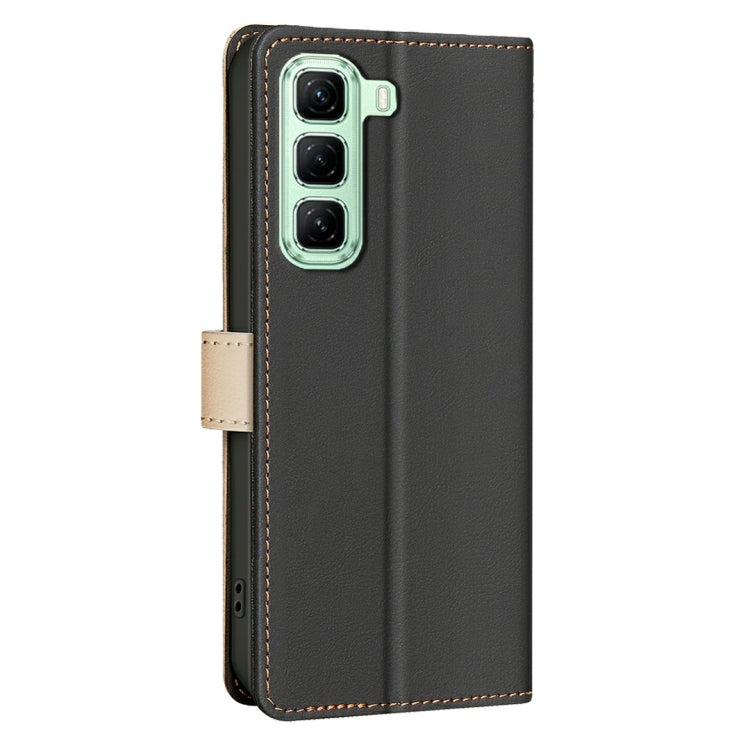 For Infinix Hot 50 5G Color Matching RFID Anti-theft Leather Phone Case