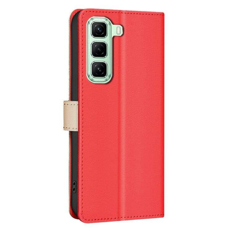 For Infinix Hot 50 5G Color Matching RFID Anti-theft Leather Phone Case