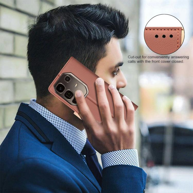 For Infinix Note 50 Pro+ 5G Color Matching RFID Anti-theft Leather Phone Case