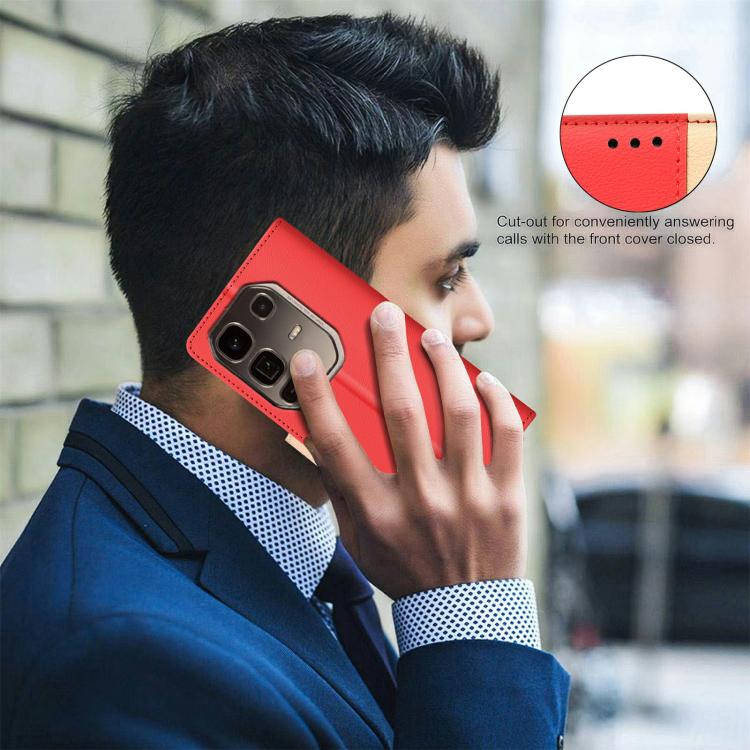For Infinix Note 50 Pro+ 5G Color Matching RFID Anti-theft Leather Phone Case
