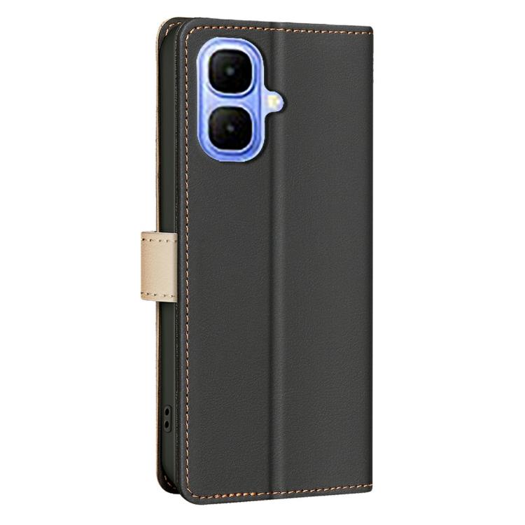For Infinix Smart 10 4G Color Matching RFID Anti-theft Leather Phone Case