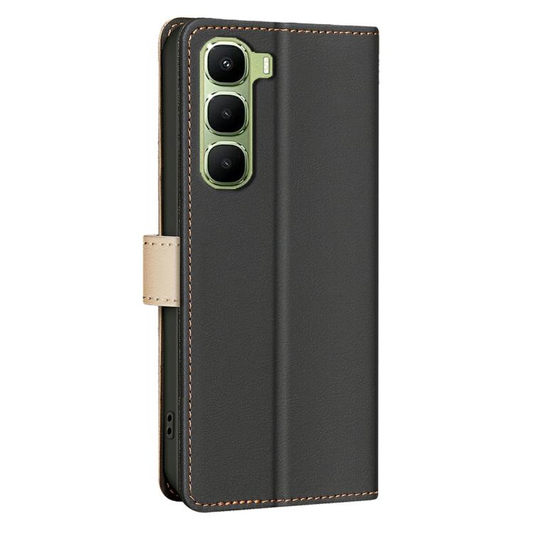 For Infinix Hot 60 Pro+ 4G Color Matching RFID Anti-theft Leather Phone Case