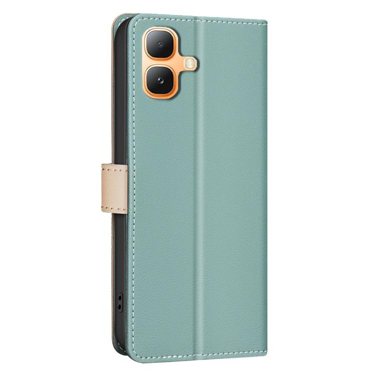 For Infinix Smart 20 4G Color Matching RFID Anti-theft Leather Phone Case