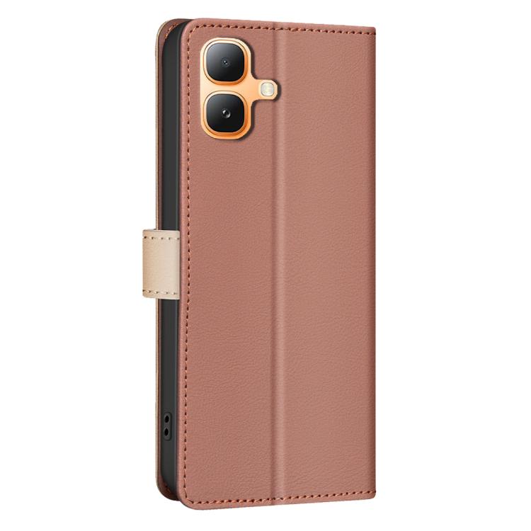 For Infinix Smart 20 4G Color Matching RFID Anti-theft Leather Phone Case