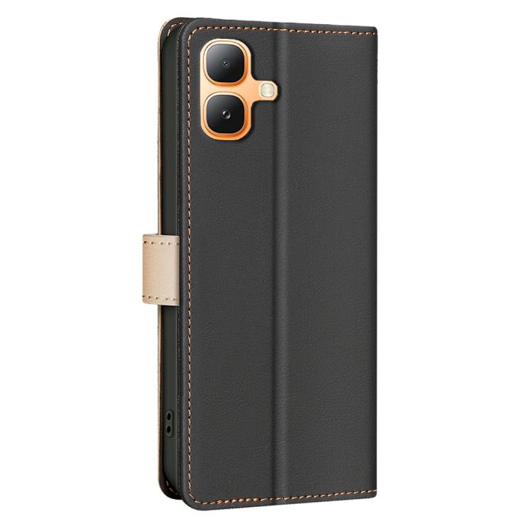 For Infinix Smart 20 4G Color Matching RFID Anti-theft Leather Phone Case