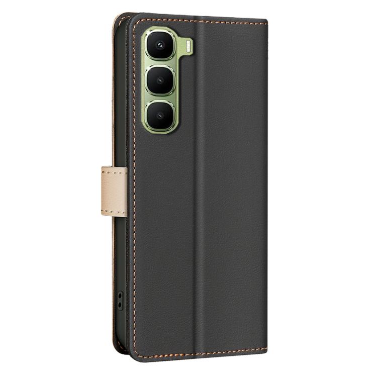 For Infinix Hot 70 5G Color Matching RFID Anti-theft Leather Phone Case