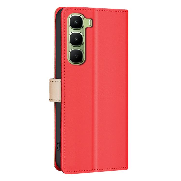 For Infinix Hot 70 5G Color Matching RFID Anti-theft Leather Phone Case