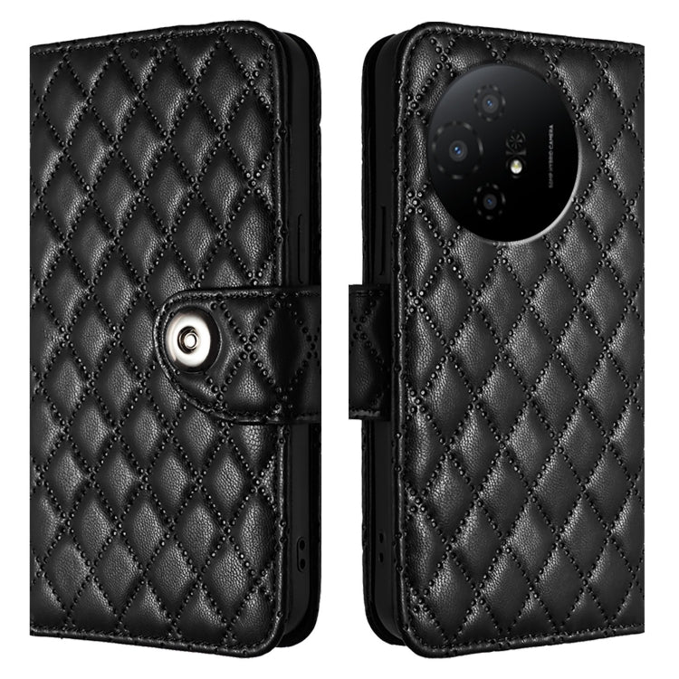 For TCL 50 XL 5G Rhombic Texture Flip Leather Phone Case with Lanyard