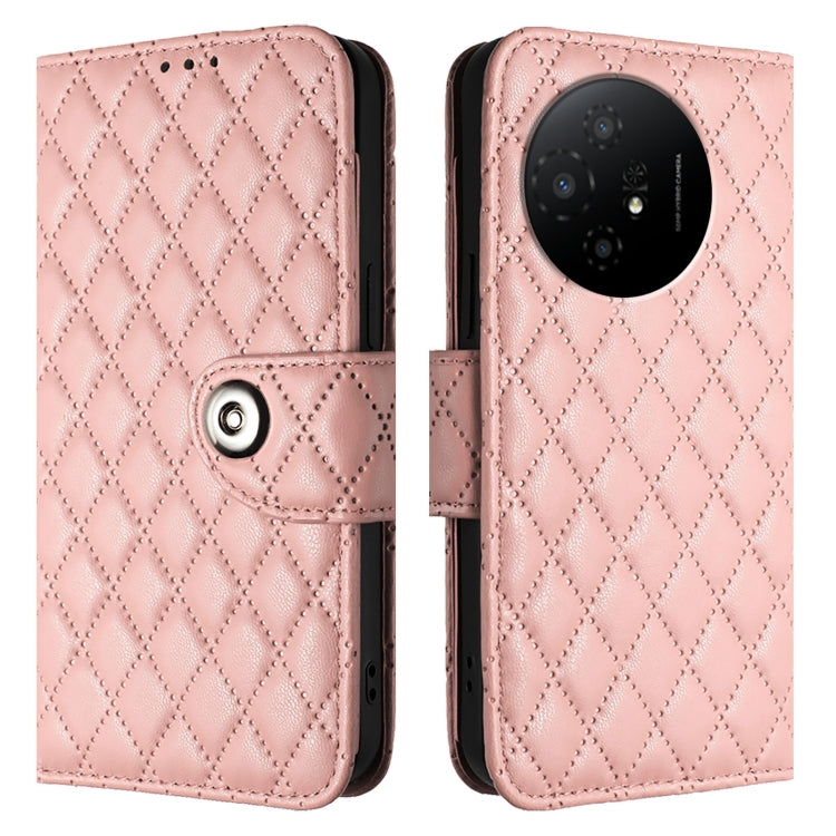 For TCL 50 XL 5G Rhombic Texture Flip Leather Phone Case with Lanyard
