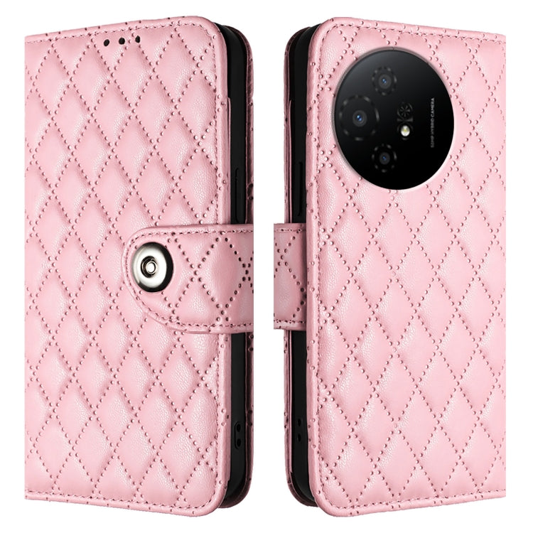 For TCL 50 XL 5G Rhombic Texture Flip Leather Phone Case with Lanyard