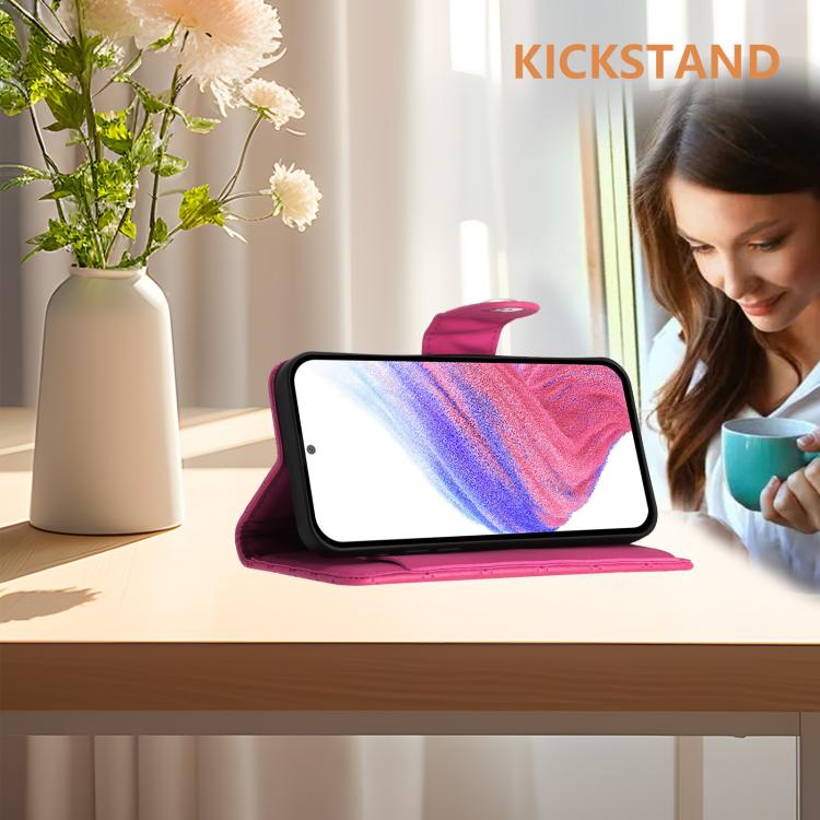 For Oukitel C59 / C59 Pro Rhombic Texture Flip Leather Phone Case with Lanyard