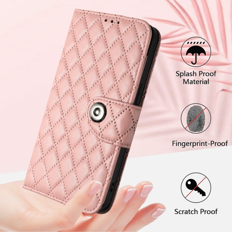 For Nothing CMF Phone 1 Rhombic Texture Flip Leather Phone Case with Lanyard
