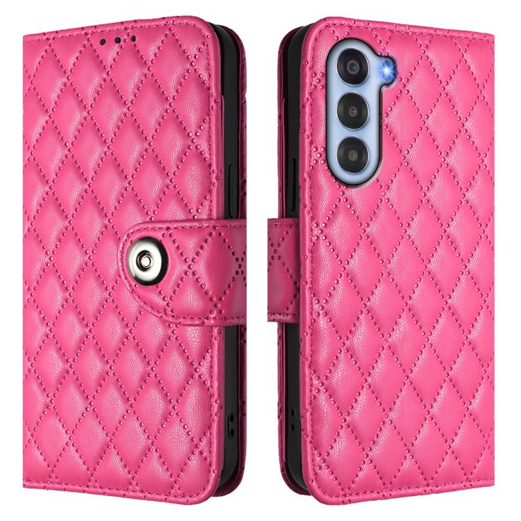 For ZTE nubia S 5G A403ZT Rhombic Texture Flip Leather Phone Case with Lanyard