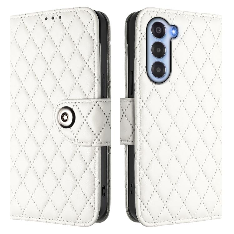 For ZTE nubia S 5G A403ZT Rhombic Texture Flip Leather Phone Case with Lanyard