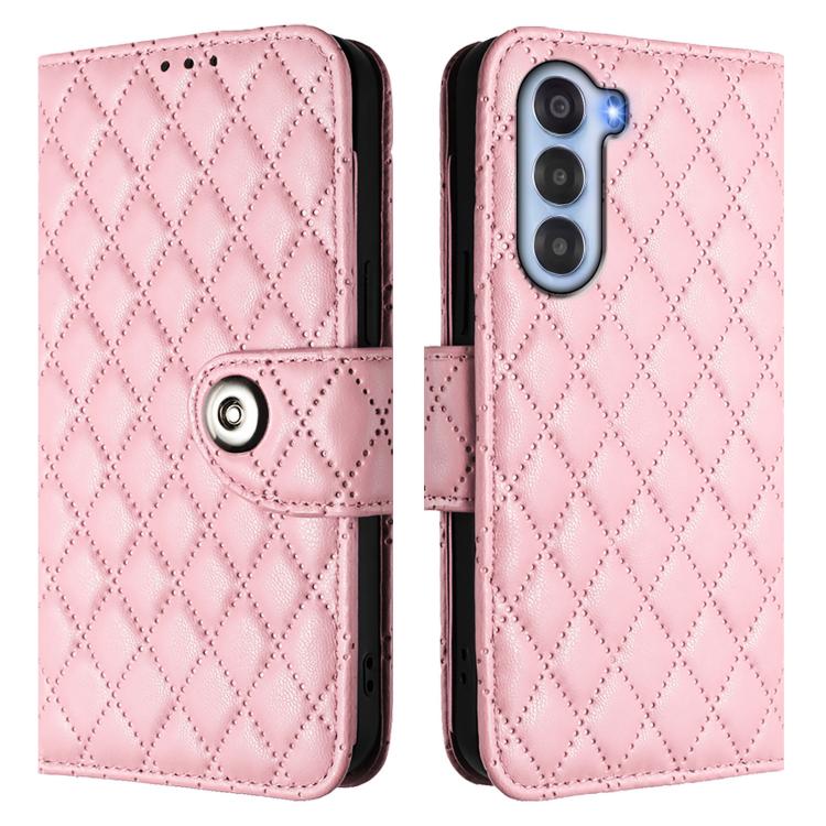 For ZTE nubia S 5G A403ZT Rhombic Texture Flip Leather Phone Case with Lanyard