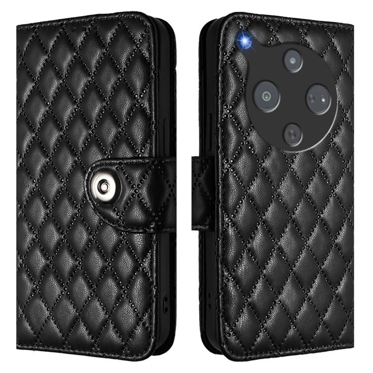 For ZTE Nubia P9 Pro 5G / Optus X Pro 2 5G Rhombic Texture Flip Leather Phone Case with Lanyard