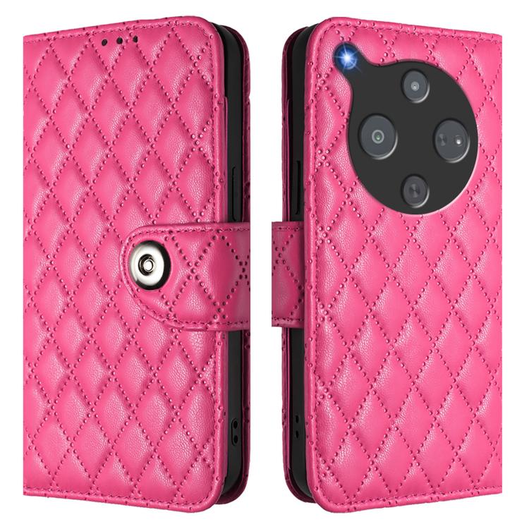 For ZTE Nubia P9 Pro 5G / Optus X Pro 2 5G Rhombic Texture Flip Leather Phone Case with Lanyard