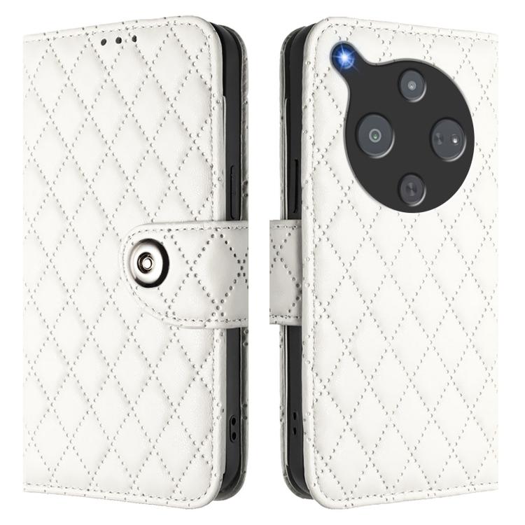 For ZTE Nubia P9 Pro 5G / Optus X Pro 2 5G Rhombic Texture Flip Leather Phone Case with Lanyard