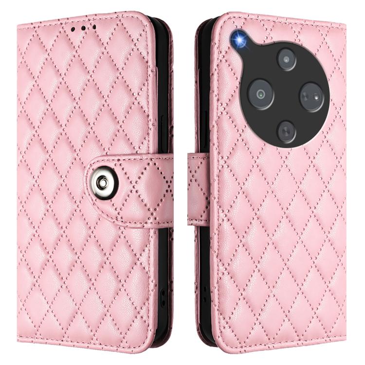 For ZTE Nubia P9 Pro 5G / Optus X Pro 2 5G Rhombic Texture Flip Leather Phone Case with Lanyard