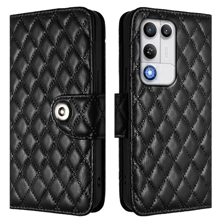For ZTE nubia RedMagic 11 Air Rhombic Texture Flip Leather Phone Case with Lanyard