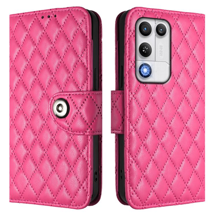 For ZTE nubia RedMagic 11 Air Rhombic Texture Flip Leather Phone Case with Lanyard