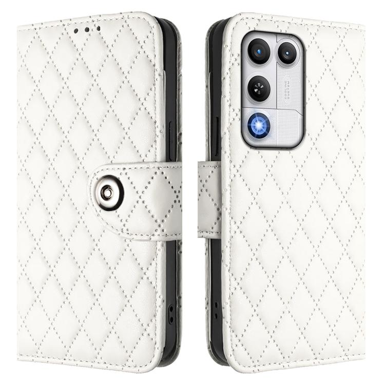 For ZTE nubia RedMagic 11 Air Rhombic Texture Flip Leather Phone Case with Lanyard