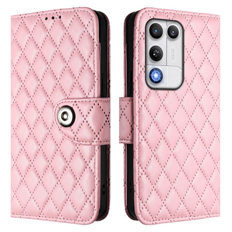 For ZTE nubia RedMagic 11 Air Rhombic Texture Flip Leather Phone Case with Lanyard