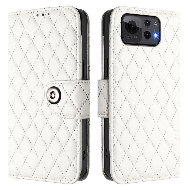 For Asus Zenfone 12 Ultra Rhombic Texture Flip Leather Phone Case with Lanyard