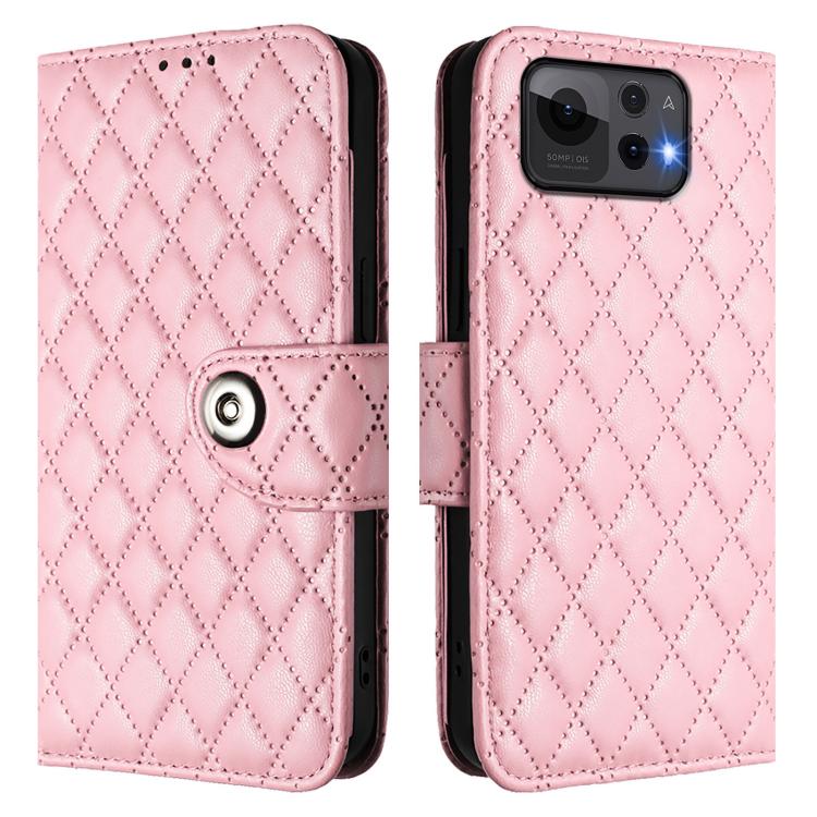 For Asus Zenfone 12 Ultra Rhombic Texture Flip Leather Phone Case with Lanyard