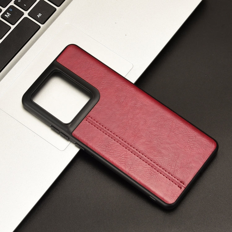 For Motorola Edge 50 Pro Cow Pattern Sewing Card Bag Phone Case