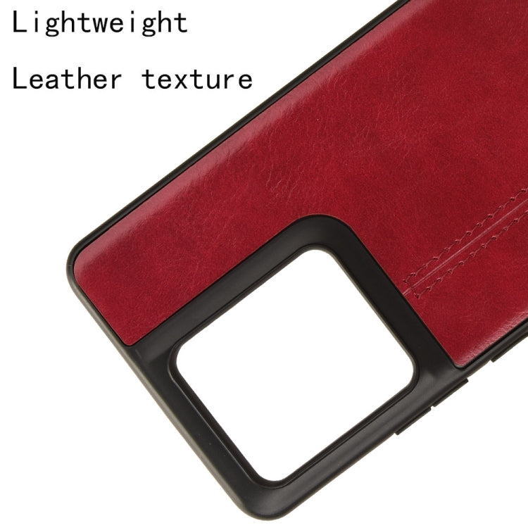 For Motorola Edge 50 Pro Cow Pattern Sewing Card Bag Phone Case