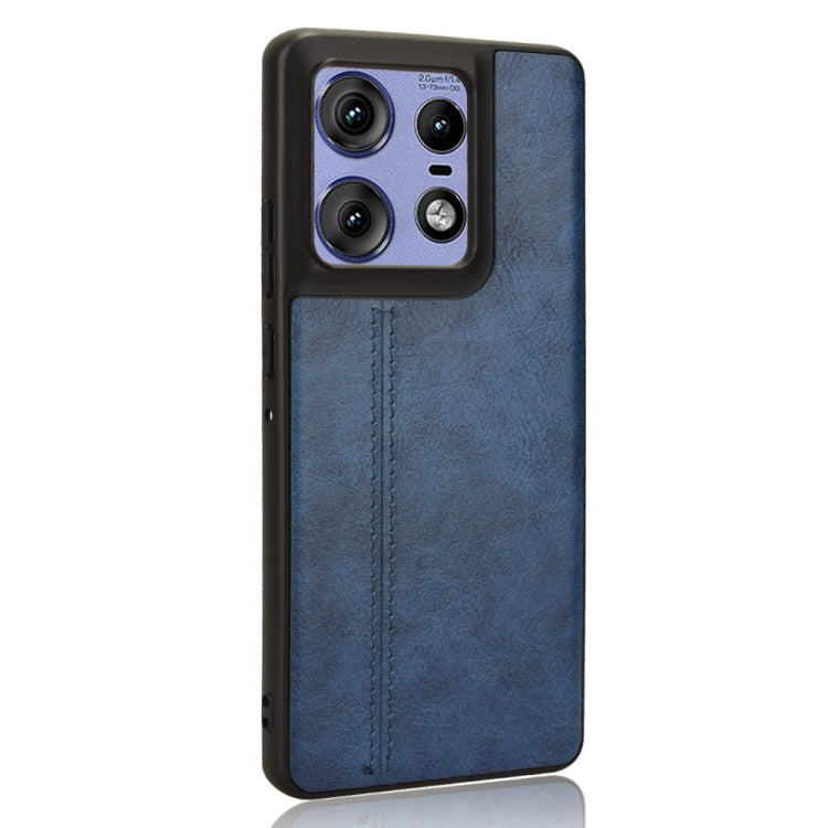 For Motorola Edge 50 Pro Cow Pattern Sewing Card Bag Phone Case