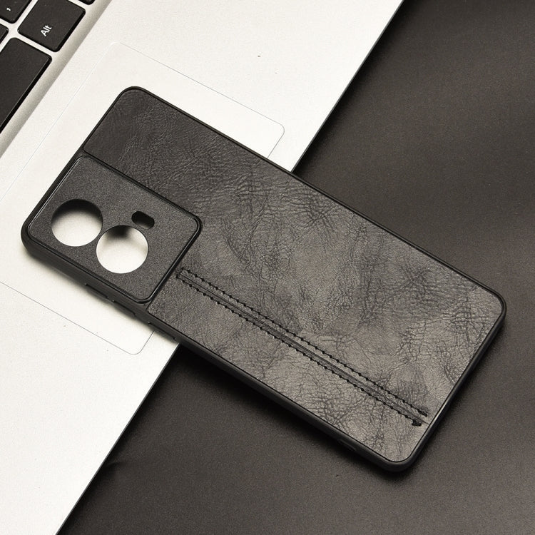 For Motorola Edge 50 Fusion Cow Pattern Sewing Card Bag Phone Case