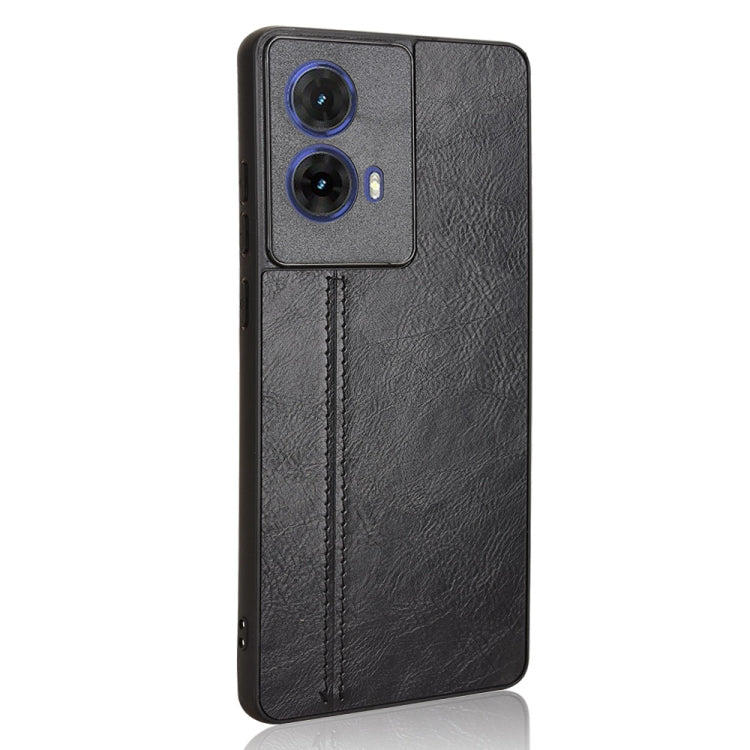 For Motorola Edge 50 Fusion Cow Pattern Sewing Card Bag Phone Case