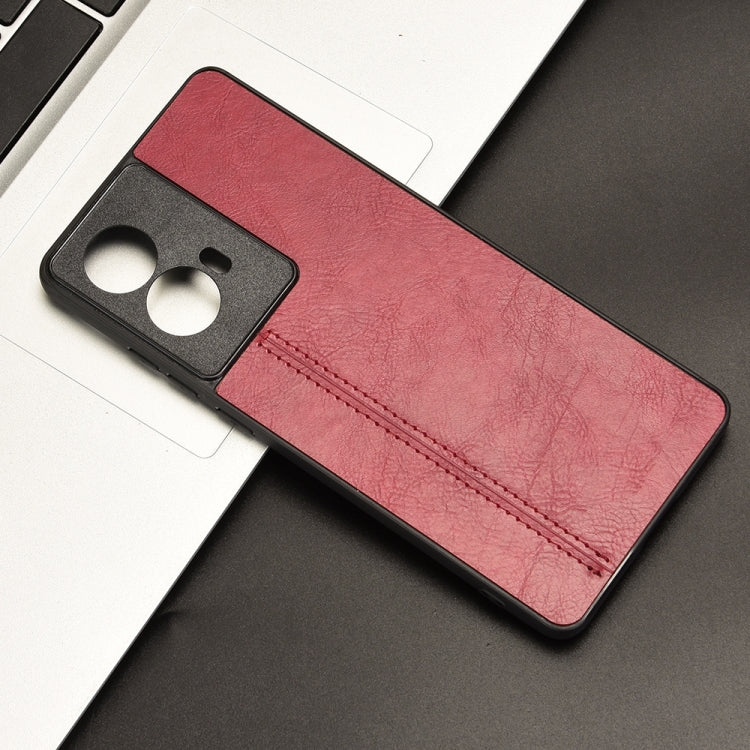 For Motorola Edge 50 Fusion Cow Pattern Sewing Card Bag Phone Case