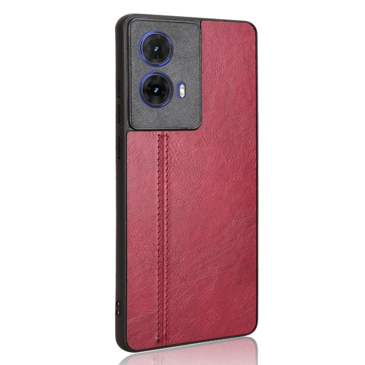 For Motorola Edge 50 Fusion Cow Pattern Sewing Card Bag Phone Case