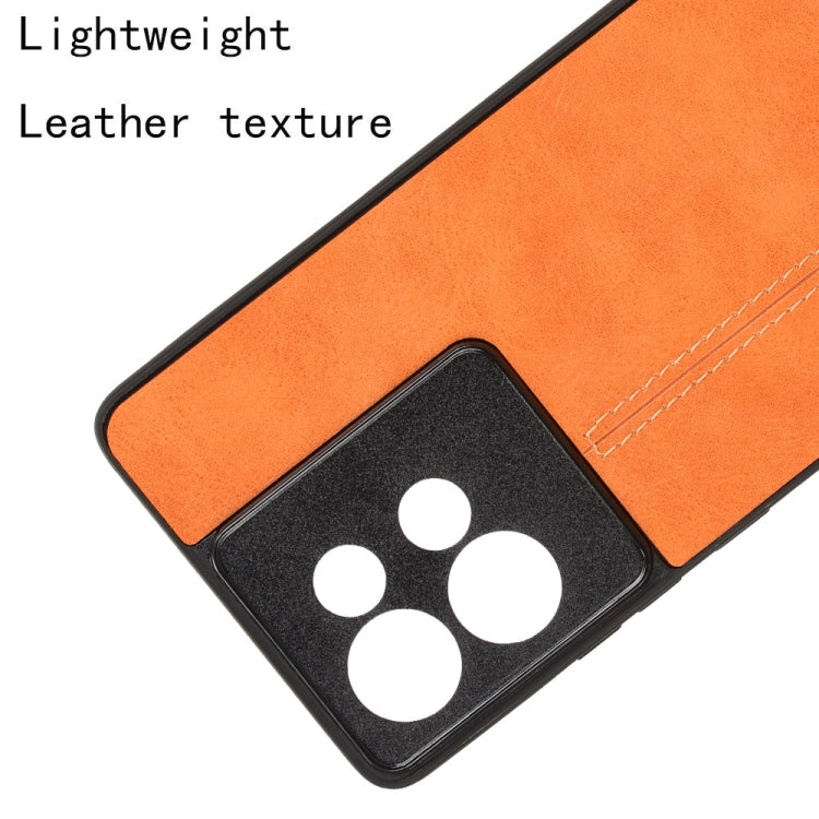 For Motorola Edge 50 Cow Pattern Sewing Card Bag Phone Case