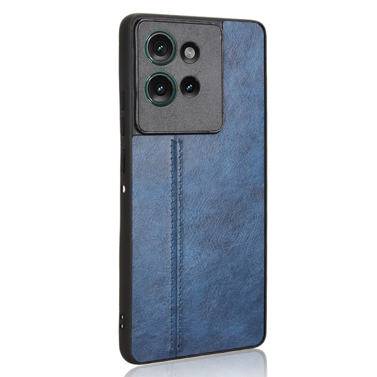 For Motorola Edge 50 Cow Pattern Sewing Card Bag Phone Case