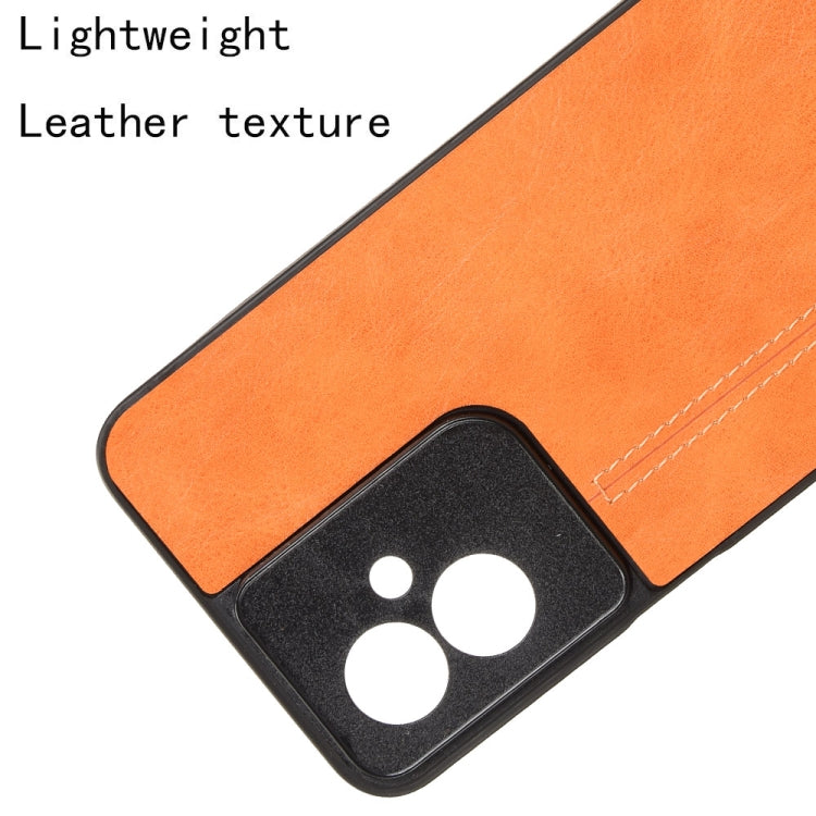 For Motorola Moto G55 5G Cow Pattern Sewing Card Bag Phone Case