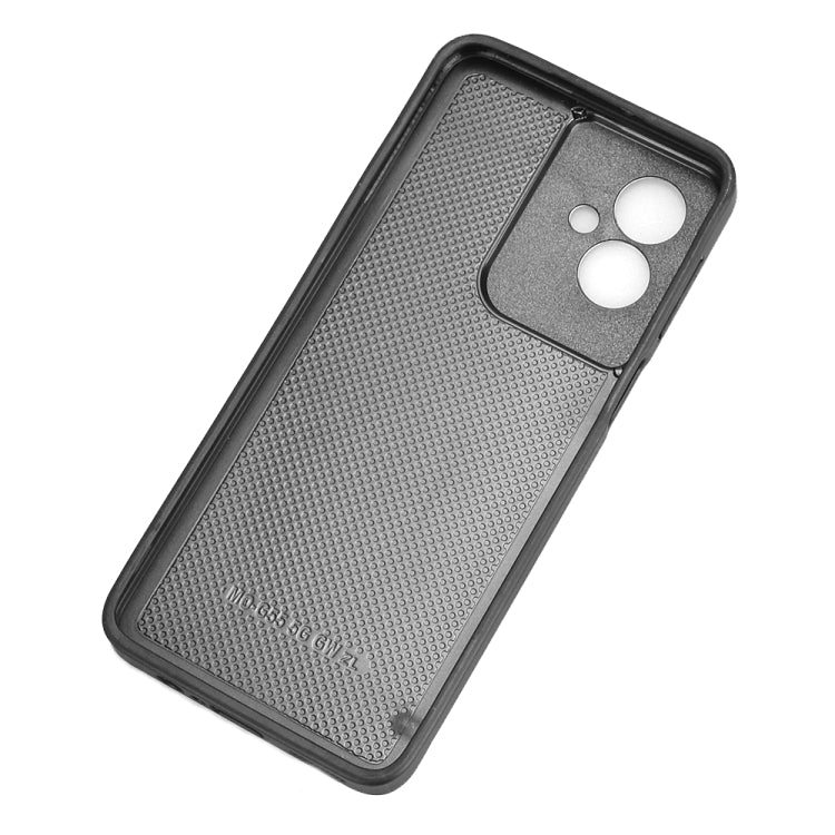 For Motorola Moto G55 5G Cow Pattern Sewing Card Bag Phone Case